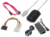 Złącza, przejściówki, adaptery - Kemot Konwerter USB na IDE 2,5" i 3,5" + S-ATA URZ1993 - miniaturka - grafika 1