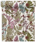 Tapety - Tapeta Floral Impression 377513 beżowo-zielona winylowa na flizelinie - miniaturka - grafika 1