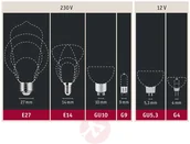 Żarówki LED - Paulmann Globe LED E27 G125 Inner Shape 4W złota - miniaturka - grafika 1