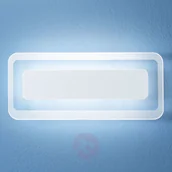 Lampy ścienne - Linea Light Kinkiet LED Antille biały 31,4 cm - miniaturka - grafika 1