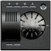 Systemy inteligentnych domów - Legrand Bticino AXOLUTE MYHOME - SONDA TEMP+WENTYL. Z REGUL. 2M ANTRACYT HS4692FAN HS4692FAN - miniaturka - grafika 1