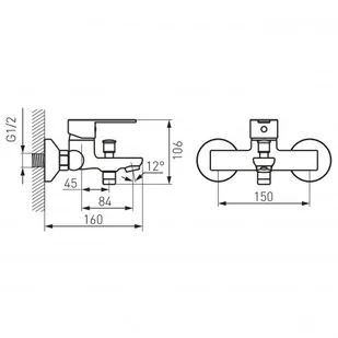 Ferro SAVIO bateria wannowa bez natrysku BSV1 BSV1 - Baterie wannowe i prysznicowe - miniaturka - grafika 2
