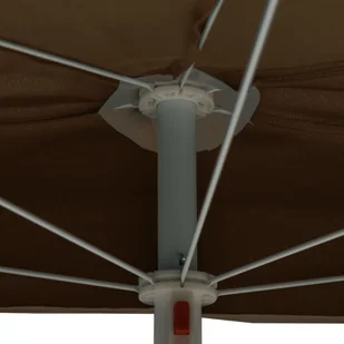 vidaXL Półokrągły parasol ogrodowy na słupku, 180x90 cm, kolor taupe 315562 - Parasole ogrodowe - miniaturka - grafika 7