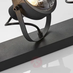 Lampenwelt com Spot sufitowy Henega, reflektor, czarny, 3-pkt. - Lampy sufitowe - miniaturka - grafika 5