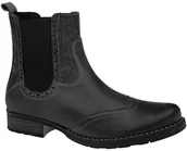 Sztyblety damskie - Karino Botki Sztyblety 1037/002-F Grafitowe ocieplane 43226 - miniaturka - grafika 1