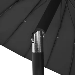 vidaXL Parasol ogrodowy na słupku aluminiowym, 270 cm, antracytowy vidaXL - Parasole ogrodowe - miniaturka - grafika 5