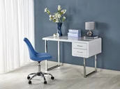 Biurka - B30 biurko biały-chrom (1p=1szt) - miniaturka - grafika 1