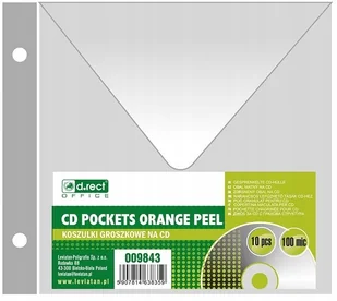 D.rect Koszulka zawieszkowa na CD pojedyńcza 130x150 mm 10 szt. /009843/ - Koszulki na dokumenty - miniaturka - grafika 2