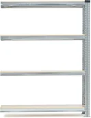 Regały biurowe - AJ Regał moduł dodatkowy z 4 półkami z siatki 1576x900x500 mm 216513 - miniaturka - grafika 1