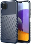Etui i futerały do telefonów - Hurtel Thunder Case elastyczne pancerne etui pokrowiec Samsung Galaxy A22 5G niebieski - miniaturka - grafika 1