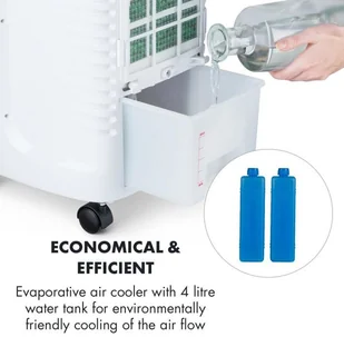 Wentylator OneConcept OneConcept Coolster Chłodnica powietrza wentylator jonizator 65 W 320 m/h zbiornik 4l biały ACO3-65W Aircooler - Wentylatory - miniaturka - grafika 17