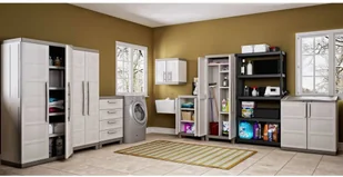 Keter Keter Szafka Excellence beż i taupe 65x45x97 cm 46640 - Komody - miniaturka - grafika 4