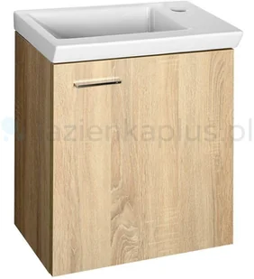 Aqualine ZOJA/KERAMIA FRESH szafka umywalkowa 44x50x23,5cm, dąb platin 51046DP - Szafki łazienkowe - miniaturka - grafika 2