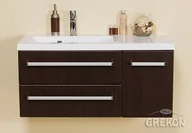 Szafki łazienkowe - Gante Szafka z umywalką 90/39/2L seria Fokus Wenge Mat FKS-WE-U90/39/2L Clever - miniaturka - grafika 1