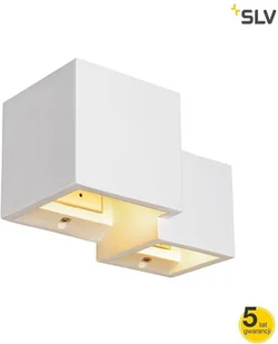Spotline SLV PLASTRA WL CUBES wewnętrzna oprawa ścienna natynkowa QT14 biała 1004733 - Lampy ścienne - miniaturka - grafika 2