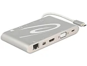 Adaptery i przejściówki - Delock 87298 stacja dokująca USB Type-C 3.1 3x USB 3.0 Type-A 4K HDMI mini DisplayPort RJ45 VGA, Z24286 - miniaturka - grafika 1
