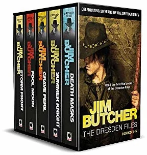 Orbit Jim Butcher's Dresden Files - 20th Anniversary Box Set: Books 1-5 in series - Pozostałe książki Orbit Jim Butcher's Dresden Files - 20th Anniversary Box Set: Books 1-5 in series - Pozostałe książki - miniaturka - grafika 1