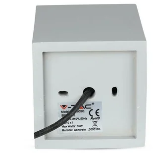 v-tac Oprawa V-TAC GIPS BETON GU10 Natynkowy Kwadrat Szary/Czarny VT-860 - Oprawy, klosze i abażury - miniaturka - grafika 6