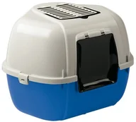 Kuwety dla kotów - Ferplast 72038099 W1 kuweta Mika, wymiary: 57,5 x 51,5 x 42 cm, niebieski - miniaturka - grafika 1