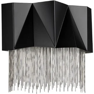 Hinkley Eklektyczna LAMPA ścienna HK-ZUMA-3W-SBS Elstead metalowa OPRAWA glamour kinkiet z łańcuszkami czarny srebrny HK-ZUMA-3W-SBS - Lampy ścienne - miniaturka - grafika 2