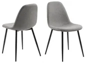 Krzesła - Actona Krzesło Wilma szary Calle 71491 - miniaturka - grafika 1