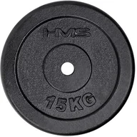 Obciążenia - Talerz żeliwny 15 Kg obciążenie Czarny TCZ15 Hms - miniaturka - grafika 1