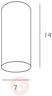 Casablanca Uniwersalna lampa sufitowa TUBE - Lampy sufitowe - miniaturka - grafika 2