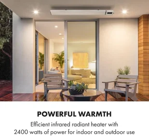 Klarstein Klarstein Cosmic Beam Smart 24, promiennik podczerwieni, 2400 W, sterowanie przy użyciu aplikacji, biały ACO7-CosmicBeSm24-WH - Ogrzewanie przenośne Klarstein Klarstein Cosmic Beam Smart 24, promiennik podczerwieni, 2400 W, sterowanie przy użyciu aplikacji, biały ACO7-CosmicBeSm24-WH - Ogrzewanie przenośne - miniaturka - grafika 5