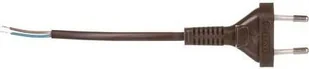 zamel Przewód przyłączeniowy bez wyłącznika 190cm brązowy SP-190/2X0,5/-BRA YNS10000434 PRW10000266 - Listwy zasilające - miniaturka - grafika 2