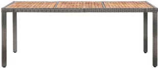 vidaXL 9 częściowy zestaw mebli ogrodowych z poduszkami polirattan szary 46041 46041 - Meble ogrodowe - miniaturka - grafika 6