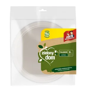 Jan Niezbędny Talerz trzcinowy Zielony dom 6 sztuk - Akcesoria do grilla - miniaturka - grafika 2