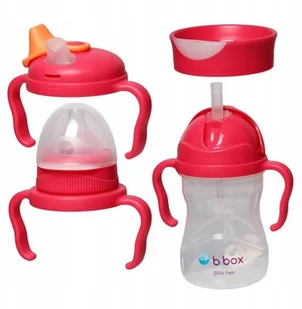 B.Box kubek 4w1 zestaw 240 ml malinowy - Kubki dla dzieci - miniaturka - grafika 3