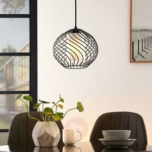 Lindby Cedrice klatkowa lampa wisząca, 1-punktowa - Lampy sufitowe - miniaturka - grafika 2