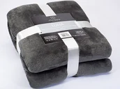 Koce - Euromat Koc z Mikrofibry Luna Grafit - miniaturka - grafika 1