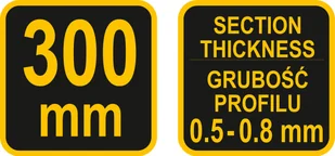 Vorel SZCZYPCE DO ŁĄCZENIA PROFILI 300MM 04301 VOREL 04301 - Pozostałe narzędzia ogrodowe - miniaturka - grafika 5