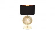 Lampy stojące - Lumina Deco Deco Monteroni lampka stołowa 1-punktowa czarna/złota LDT 5532 (BK+GD) LDT 5532 (BK+GD) - miniaturka - grafika 1
