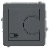 Regulatory i termostaty - Karlik Deco grafitowy mat elektroniczny regulator temperatury z czujnikiem powietrznym 28DRT-2 28DRT-2 - miniaturka - grafika 1