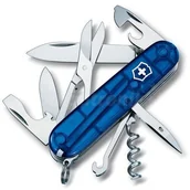 Scyzoryki - Victorinox Scyzoryk Climber transparentny niebieski Celidor 91mm blister 1.3703.T2B1 - miniaturka - grafika 1