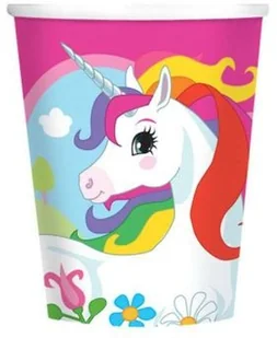 AMSCAN Kubeczki 266 ml Jednorożec, 8 sztuk 9902102 - Urodziny dziecka - miniaturka - grafika 4