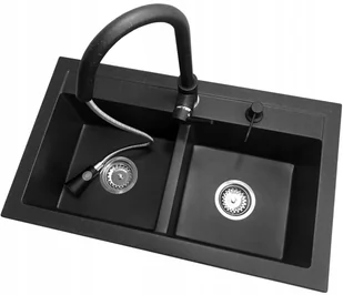 Laveo 6 kolorów Zlewozmywak Granitowy Duża Komora 20 cm - Zlewozmywaki - miniaturka - grafika 7