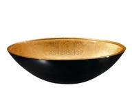 Umywalki - Sapho MURANO BLACK-GOLD 40x14 AL5318-77 - miniaturka - grafika 1