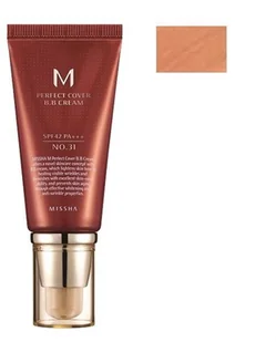 Missha M Perfect Cover krem BB z wysoką ochroną UV No 31 Golden Beige SPF42/PA+ 50 ml - Kremy BB - miniaturka - grafika 3