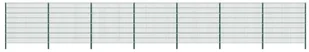 GSTORE Panel ogrodzeniowy ze słupkami żelazny 11,9 x 1,6 m zielony GS-278676 - Ogrodzenia - miniaturka - grafika 2