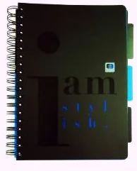 Inter-druk Kołobrulion B5 160 kartek w kratkę Black&Blue - Szkolne artykuły papiernicze - miniaturka - grafika 2