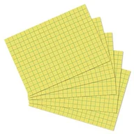Zakładki indeksujące - Herlitz fiszek, DIN A6, w kratkę, żółty VE = 100 10901445 - miniaturka - grafika 1