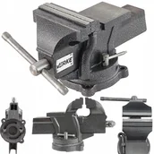 Imadła i ściski - Verke Imadło Ślusarskie Obrotowe Z Kowadłem 125mm - miniaturka - grafika 1