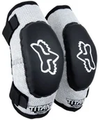 Ochraniacze - Bike Protektor Fox peewee męskie Titan Elbow Guard, jeden rozmiar, Black/silver 08038_464_OS - miniaturka - grafika 1