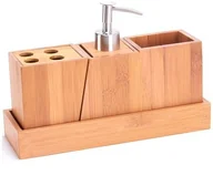 Pozostałe akcesoria kuchenne - MSV akcesoria łazienkowe z bambusa 140637 - miniaturka - grafika 1