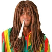 Dodatki do strojów karnawałowych - Guirca Peruka party "Bob Marley Rasta&quot brązowy GUIRCA GU4858 - miniaturka - grafika 1