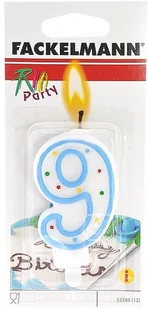 Fackelmann Świeczka urodzinowa cyfra 9 dziewięć 52585 52585 - Dekoracje domu Fackelmann Świeczka urodzinowa cyfra 9 dziewięć 52585 52585 - Dekoracje domu - miniaturka - grafika 2
